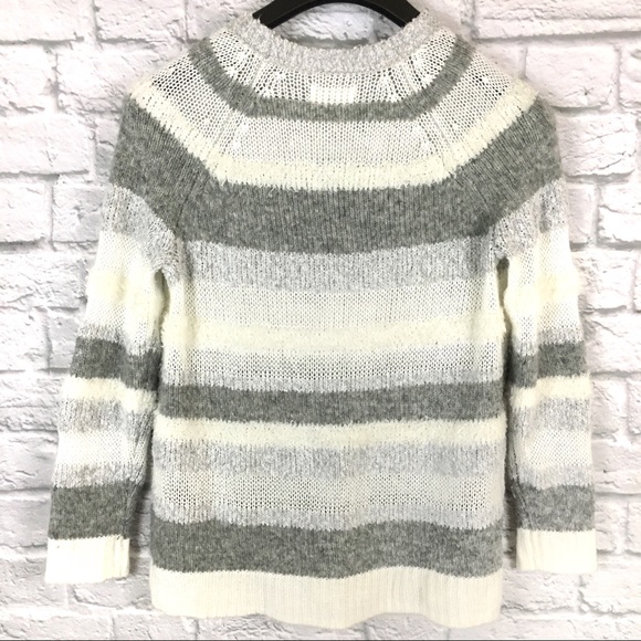 Lou & Grey Alpaca & Wool Blend Striped Sweater XS - Picture 3 of 6
